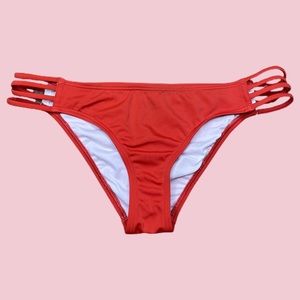 Out From Under Red Orange Cheeky Bikini Bottom